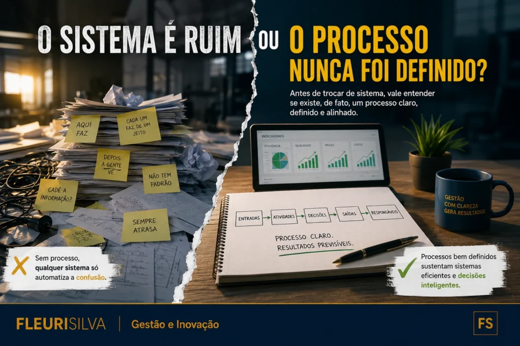O sistema é ruim ou o processo nunca foi definido?