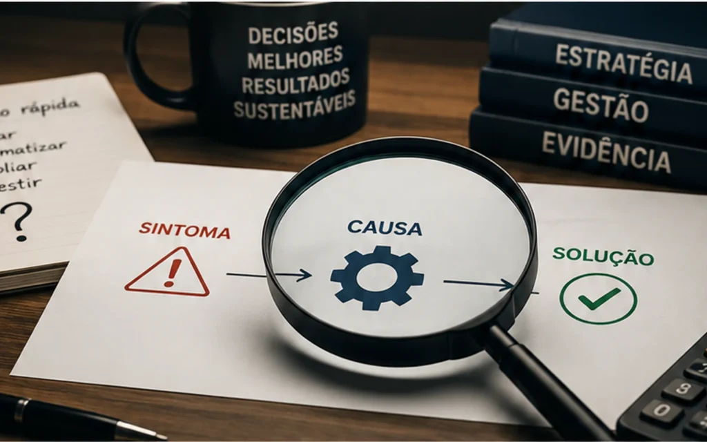 Diagnóstico antes da solução: por que começar pela resposta costuma custar caro