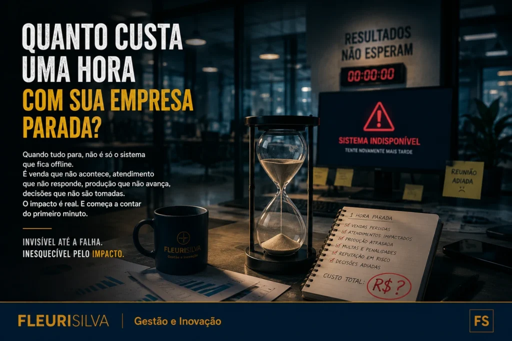 Quanto custa uma hora com sua empresa parada?